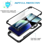 Innova HybridCover 360 за Xiaomi Redmi Note 14 Pro 4G - Black - Image 2