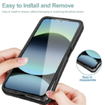 Innova HybridCover 360 за Xiaomi Redmi Note 14 5G - Black - Image 3