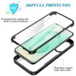 Innova HybridCover 360 за Samsung Galaxy S25 Edge - Black - Image 2