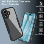 Innova HybridCover 360 за iPhone 17 - Black - Image 4