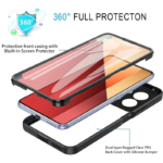 Innova HybridCover 360 за Xiaomi Redmi Note 13 Pro 4G/Poco M6 Pro 4G - Black - Image 2