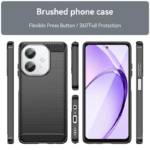 Innova Carbon за Oppo A40 4G/A60 5G/A3 4G/A3x 4G - Black - Image 2