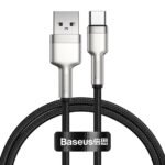 Baseus - Data Cable Cafule Series (CAKF000101) - USB-A to Type-C, 66W, Nylon Braided, Fast Charging, 1m. - Back - Image 10