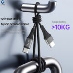 Lito - Data Cable (LD08CC) - 60W Quick Charging, Type-C to Type-C, 1m - Black - Image 5