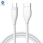 Lito - Data Cable (LD03T) - USB-A to Type-C, 2.4A, Fast Charging, 1m. - White