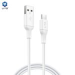 Lito - Data Cable (LD06T) - USB-A to Type-C, 2.4A, Fast Charging, 1m. - White