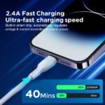 Joyroom - Data Cable (S-UL012A13) - USB-A to Lightning, 2.4A, 1.2m. - White - Image 5