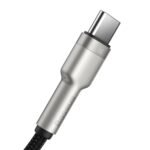 Baseus - Data Cable Cafule Series (CAKF000101) - USB-A to Type-C, 66W, Nylon Braided, Fast Charging, 1m. - Back - Image 2