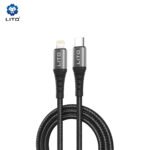 Lito - Data Cable (LD08CL) - 27W Quick Charging, Type-C to Lightning, 1m - Black