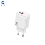 Lito - Wall Charger (LC09) - 1x USB-A, 1x Type-C, PD20W - White