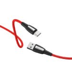 Hoco - Data Cable (X39) - USB-A to Type-C, 3A, 1m. - Red - Image 4