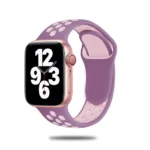 Innova Silicone Perfo Band за Apple Watch 1/2/3/4/5/6/7/8/9/10/11/SE/SE 2/SE 3 (42/44/45/46/49mm) - Purple