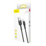 Baseus - Data Cable Cafule Series (CALKLF-BG1) - USB-A to Lightning, Nylon Braided, 2.4A, 1m. - Black - Image 8