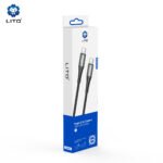 Lito - Data Cable (LD08CC) - 60W Quick Charging, Type-C to Type-C, 1m - Black - Image 7