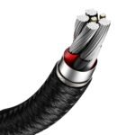 Baseus - Data Cable Cafule Series (CAKF000101) - USB-A to Type-C, 66W, Nylon Braided, Fast Charging, 1m. - Back - Image 11