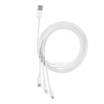 Baseus - Data Cable Superior Series (CAMLTYS-02) - 3in1, USB-A to M+L+C, Fast Charging, 3.5A, 1.5m. - White - Image 4