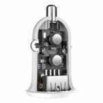 Baseus - Car Charger (CCALLP-02) - 4.8A, 2x USB-A, Mini Appearance, Grain Pro - White - Image 4