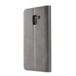 LC.IMEEKE Calf Texture Cover - Samsung Galaxy A8 Plus 2018 - Gray - Image 3