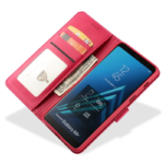LC.IMEEKE Calf Texture Cover - Samsung Galaxy A8 Plus 2018 - Pink - Image 4