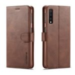 LC.IMEEKE Calf Texture Cover - Samsung Galaxy A7 2018 - Dark Brown