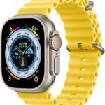 Innova Ribbed Band за Apple Watch 1/2/3/4/5/6/7/8/9/10/11/SE/SE 2/SE 3 (38/40/41/42mm) - Yellow
