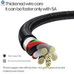 Lito - Data Cable (LD08CL) - 27W Quick Charging, Type-C to Lightning, 1m - Black - Image 5