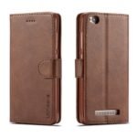 LC.IMEEKE Calf Texture Cover - Xiaomi Redmi 4A - Dark Brown