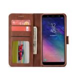 LC.IMEEKE Calf Texture Cover - Samsung Galaxy J4 2018 - Dark Brown - Image 2