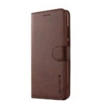 LC.IMEEKE Calf Texture Cover - Samsung Galaxy J4 2018 - Dark Brown