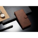 LC.IMEEKE Calf Texture Cover - Samsung Galaxy J4 2018 - Dark Brown - Image 5