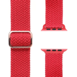 Innova Textile Band за Apple Watch 1/2/3/4/5/6/7/8/9/10/11/SE/SE 2/SE 3 (42/44/45/46/49mm) - Red - Image 3
