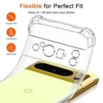Innova Shockproof Clear Silicone за Google Pixel 9a - Transparent - Image 2