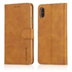 LC.IMEEKE Calf Texture Cover - iPhone X/XS - Light Brown