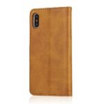 LC.IMEEKE Calf Texture Cover - iPhone X/XS - Light Brown - Image 3