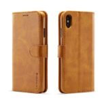 LC.IMEEKE Calf Texture Cover - iPhone XS Max - Light Brown