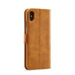 LC.IMEEKE Calf Texture Cover - iPhone XS Max - Light Brown - Image 3