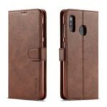 LC.IMEEKE Calf Texture Cover - Samsung Galaxy A30 - Dark Brown
