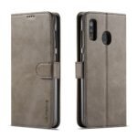 LC.IMEEKE Calf Texture Cover - Samsung Galaxy A30 - Gray