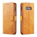 LC.IMEEKE Calf Texture Cover - Samsung Galaxy S10e - Light Brown