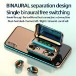 TWS - Wireless Earbuds (F9-5) - Bluetooth 5.0, True Wireless Stereo, Powerbank - Yellow - Image 2