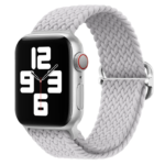 Innova Textile Band за Apple Watch 1/2/3/4/5/6/7/8/9/10/11/SE/SE 2/SE 3 (38/40/41/42mm) - White