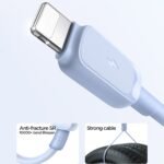 Joyroom - Data Cable Multi-Color Series (S-AL012A14) - USB-A to Lightning, 2.4A, 1.2m. - Blue - Image 5