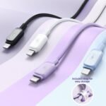 Joyroom - Data Cable Multi-Color Series (S-AL012A14) - USB-A to Lightning, 2.4A, 1.2m. - Purple - Image 7