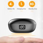 TWS - Wireless Earbuds (HKT-6) - Bluetooth 5.0, True Wireless Stereo - Black - Image 3