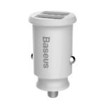 Baseus - Car Charger (CCALL-ML02) - 3.1v, 2x USB-A, Smart charging protection - White