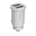 Baseus - Car Charger (CCALL-ML02) - 3.1v, 2x USB-A, Smart charging protection - White - Image 3