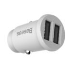 Baseus - Car Charger (CCALL-ML02) - 3.1v, 2x USB-A, Smart charging protection - White - Image 5