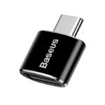 Baseus - Adapter (CATOTG-01) - Mini USB female to Type-C male adapter converter, 2.4A, OTG - Black
