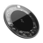 Baseus - Wireless Charger (WXJK-BA02) - 15W, 1x Cable USB-A to Type-C - Black - Image 5