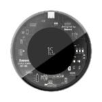 Baseus - Wireless Charger (WXJK-BA02) - 15W, 1x Cable USB-A to Type-C - Black